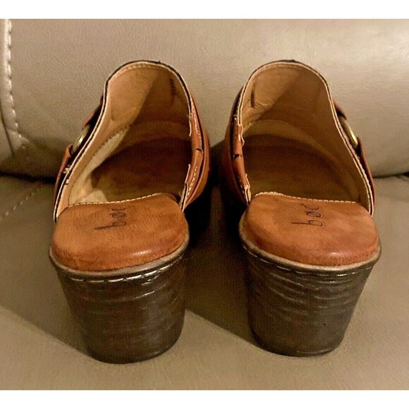 B.O.C. Women's Polly Mule Comfort Clog Brown Faux Leather Size 9M - Picture 7 of 12